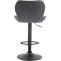 Barhocker HLO-CP14 Kunstleder schwarz ~ grau