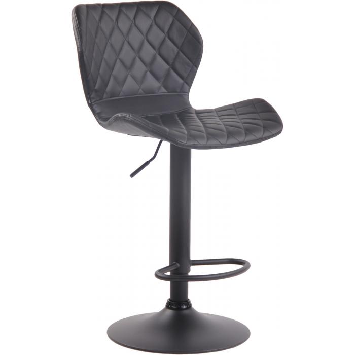Barhocker HLO-CP14 Kunstleder schwarz ~ schwarz