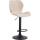 Barhocker HLO-CP14 Stoff schwarz ~ creme