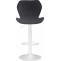 2er Set Barhocker HLO-CP14 Stoff wei ~ schwarz