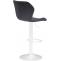 2er Set Barhocker HLO-CP14 Stoff wei ~ schwarz