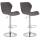 2er Set Barhocker HLO-CP14 Stoff chrom ~ dunkelgrau 2er Set Barhocker HLO-CP14 Stoff chrom ~ dunkelgrau