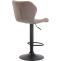2er Set Barhocker HLO-CP14 Stoff schwarz ~ taupe