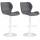 2er Set Barhocker HLO-CP14 Kunstleder weiß ~ grau 2er Set Barhocker HLO-CP14 Kunstleder weiß ~ grau