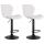 2er Set Barhocker HLO-CP14 Kunstleder schwarz ~ weiß 2er Set Barhocker HLO-CP14 Kunstleder schwarz ~ weiß