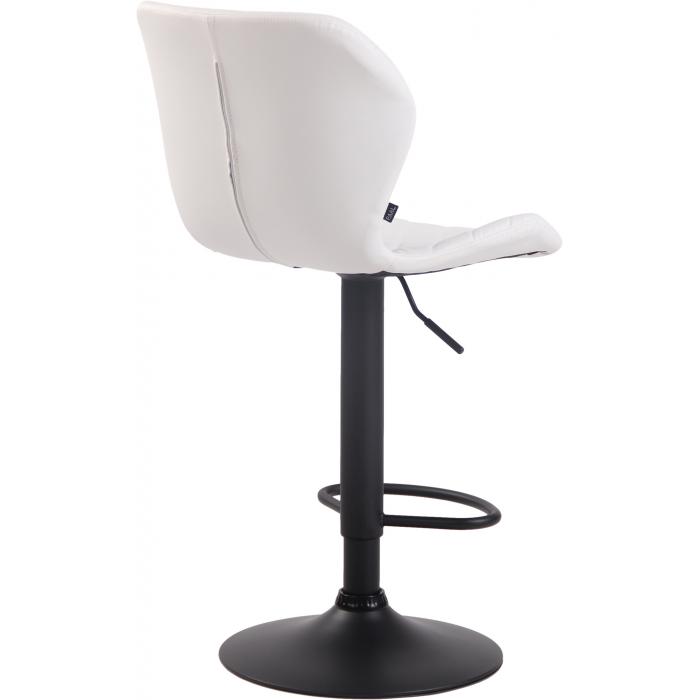 2er Set Barhocker HLO-CP14 Kunstleder schwarz ~ weiß