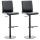 2er Set Barhocker HLO-CP10 Kunstleder schwarz ~ schwarz 2er Set Barhocker HLO-CP10 Kunstleder schwarz ~ schwarz