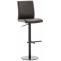 2er Set Barhocker HLO-CP10 Kunstleder schwarz ~ braun