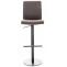 2er Set Barhocker HLO-CP10 Kunstleder schwarz ~ braun
