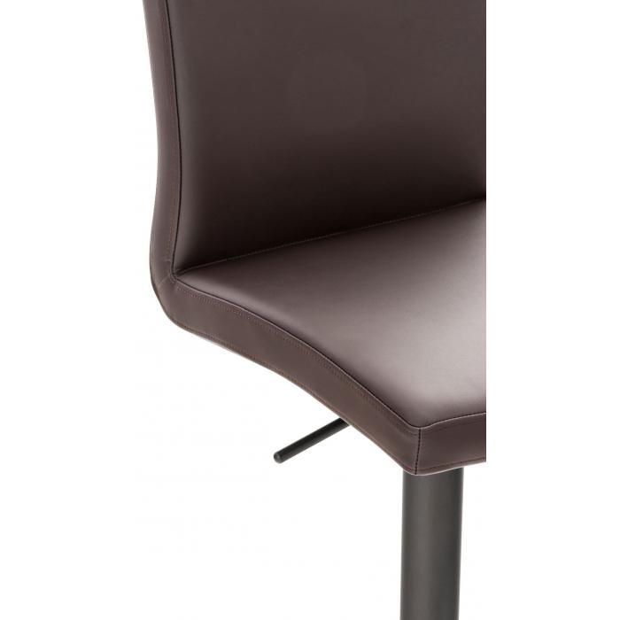 2er Set Barhocker HLO-CP10 Kunstleder schwarz ~ braun