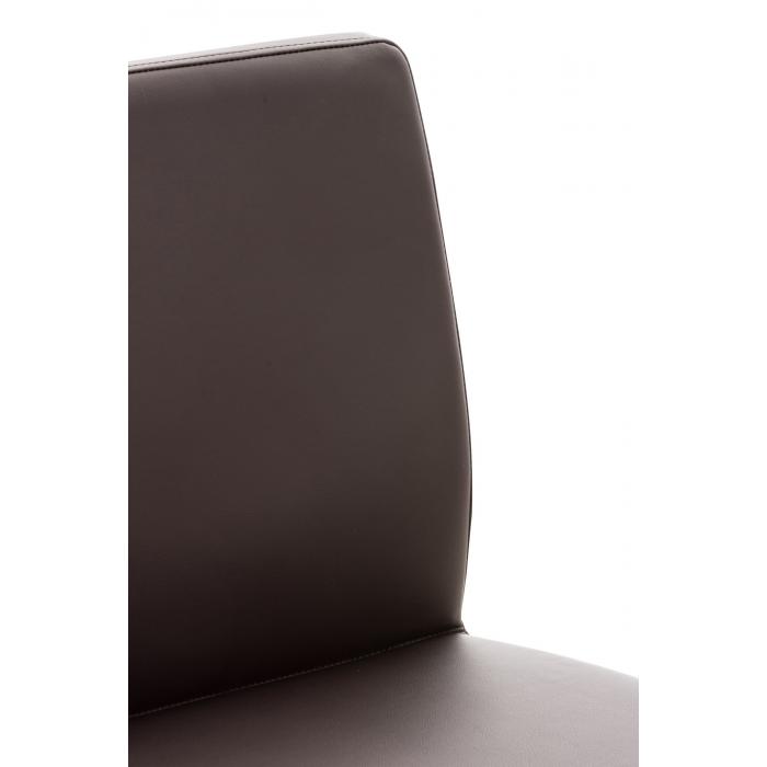 2er Set Barhocker HLO-CP10 Kunstleder schwarz ~ braun