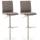 2er Set Barhocker HLO-CP10 Stoff edelstahl ~ grau 2er Set Barhocker HLO-CP10 Stoff edelstahl ~ grau