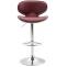 Barhocker HLO-CP29 V2 chrom ~ bordeauxrot