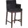 Barhocker HLO-CP28 Stoff antik ~ schwarz