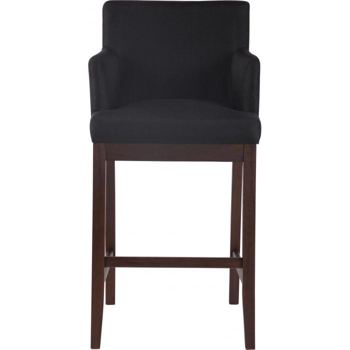 Barhocker HLO-CP28 Stoff antik ~ schwarz