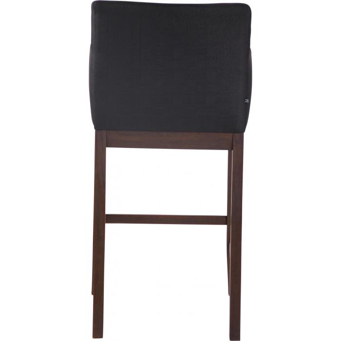 Barhocker HLO-CP28 Stoff antik ~ schwarz