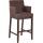 Barhocker HLO-CP28 Stoff antik ~ braun