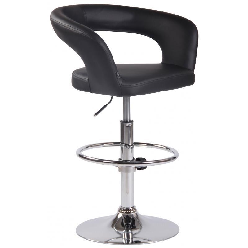 Barhocker HLO-CP230 Kunstleder ~ schwarz