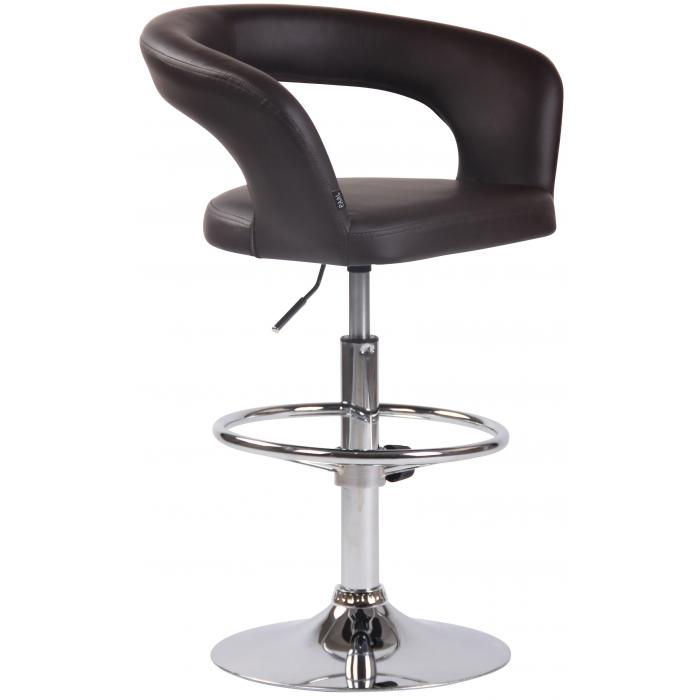 Barhocker HLO-CP230 Kunstleder ~ braun