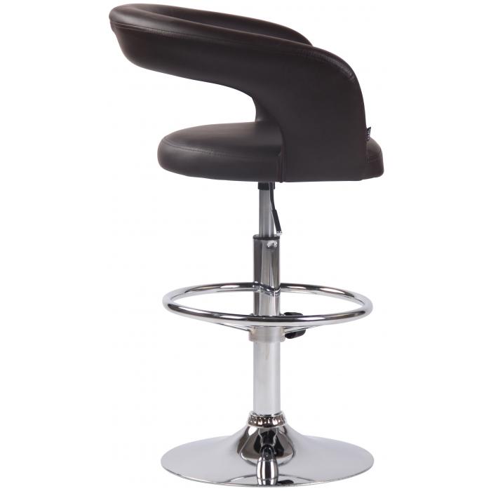 Barhocker HLO-CP230 Kunstleder ~ braun