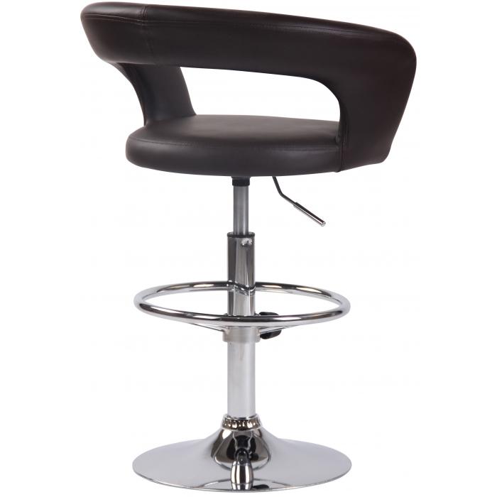Barhocker HLO-CP230 Kunstleder ~ braun