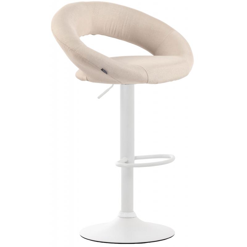 Barhocker HLO-CP286 Stoff wei ~ creme