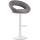 Barhocker HLO-CP286 Stoff wei ~ grau