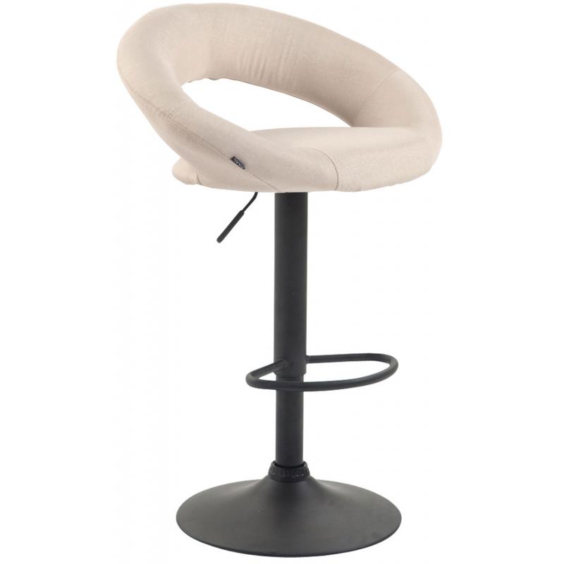 Barhocker HLO-CP286 Stoff schwarz ~ creme