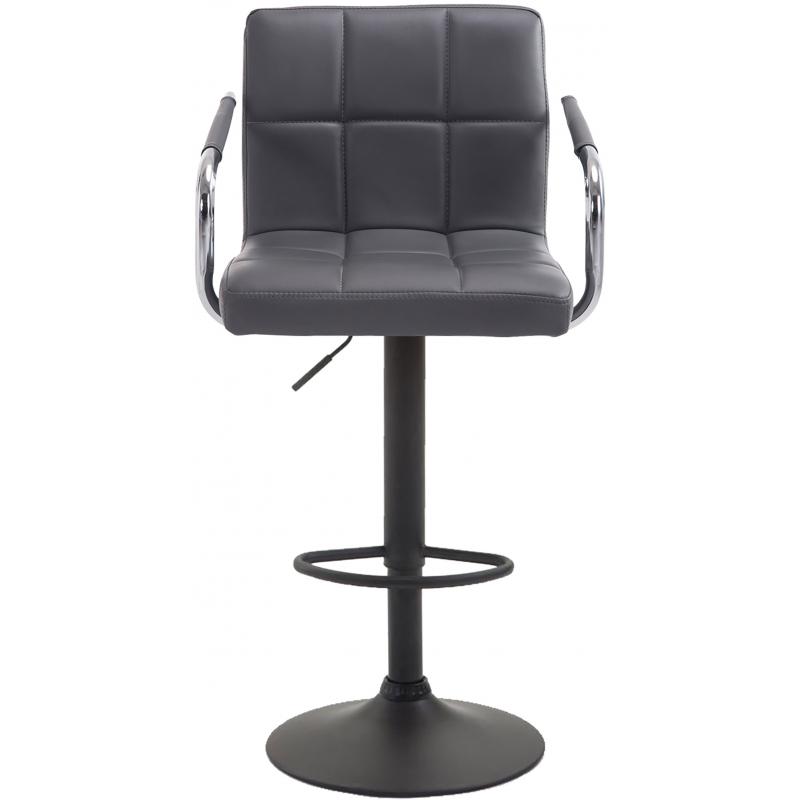 2er Set Barhocker HLO-CP35 V2 schwarz ~ grau