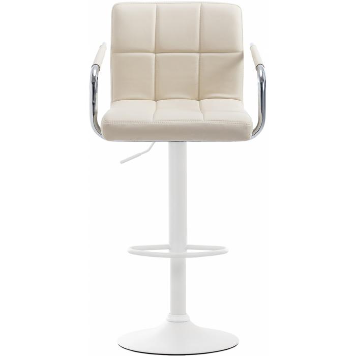 2er Set Barhocker HLO-CP35 V2 wei ~ creme