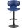 2er Set Barhocker HLO-CP29 V2 Kunstleder schwarz ~ blau
