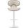 2er Set Barhocker HLO-CP29 V2 Kunstleder wei ~ creme