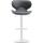 2er Set Barhocker HLO-CP29 V2 Kunstleder wei ~ grau