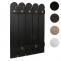Wandgarderobe HWC-N95, Garderobe Garderobenpaneel, Paulownia 7 Haken 86x60cm ~ schwarz