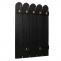Wandgarderobe HWC-N95, Garderobe Garderobenpaneel, Paulownia 7 Haken 86x60cm ~ schwarz