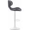 2er Set Barhocker HLO-CP29 V2 Stoff wei ~ dunkelgrau