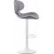 2er Set Barhocker HLO-CP29 V2 Stoff wei ~ hellgrau