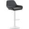 2er Set Barhocker HLO-CP8 Kunstleder wei ~ schwarz