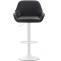 2er Set Barhocker HLO-CP8 Kunstleder wei ~ schwarz