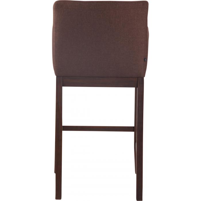 2er Set Barhocker HLO-CP28 Stoff antik ~ braun