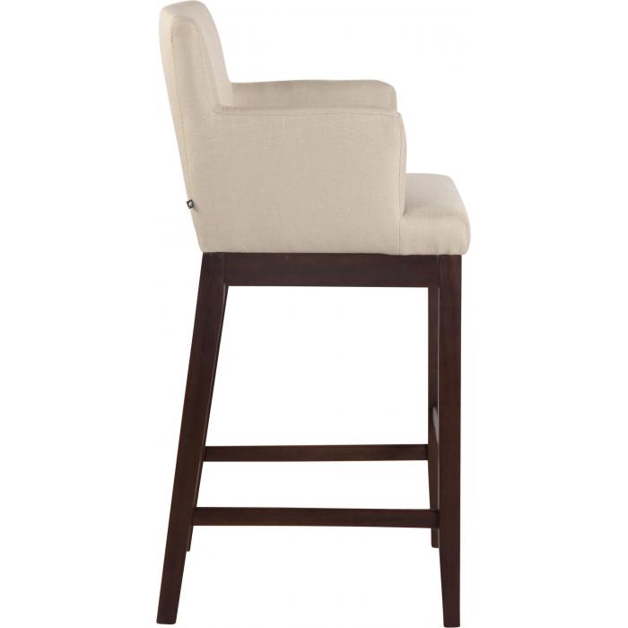 2er Set Barhocker HLO-CP28 Stoff antik ~ creme