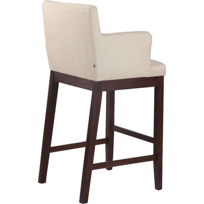 2er Set Barhocker HLO-CP28 Stoff antik ~ creme