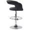 2er Set Barhocker HLO-CP230 Kunstleder ~ schwarz