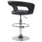 2er Set Barhocker HLO-CP230 Kunstleder ~ schwarz