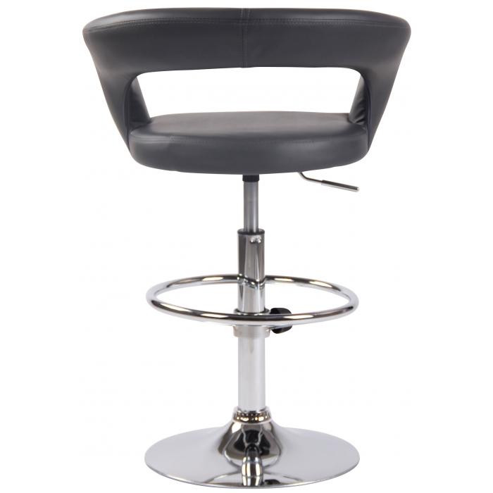 2er Set Barhocker HLO-CP230 Kunstleder ~ grau