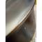 B-Ware (Platte beschdigt SK5) | Couchtisch HWC-L74, Wohnzimmertisch, Industrial, rund 80cm, Metall-Optik gebrstet