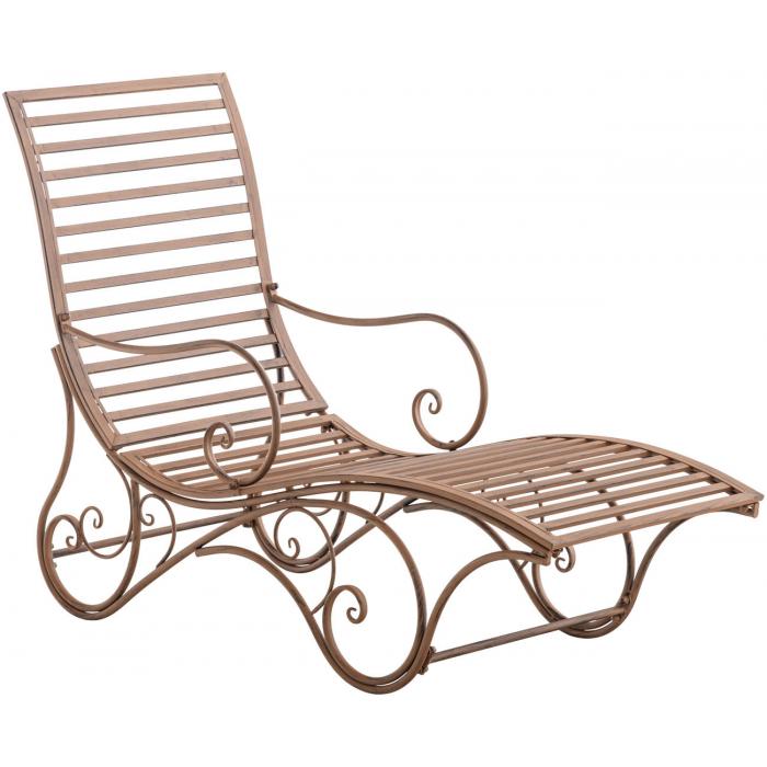 Gartenliege HLO-CP4 ~ antik braun