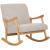 Schaukelstuhl HLO-CP2Stoff natur ~ creme