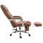 Brostuhl HLO-CP67 mit Massagefunktion V2 Kunstleder ~ hellbraun