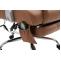 Brostuhl HLO-CP67 mit Massagefunktion V2 Kunstleder ~ hellbraun
